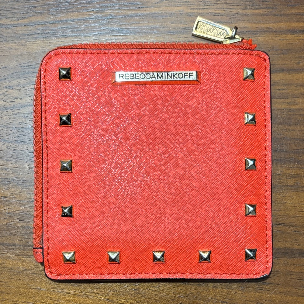 🧡❤️REBECCA MINKOFF Studded Square Wallet